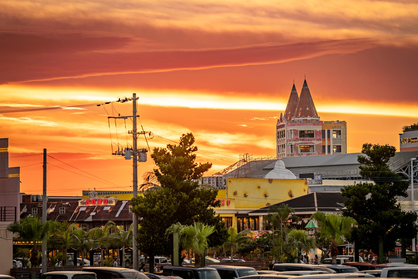 Sunset at Depot Island, American Village, Okinawa on 7th June 2025