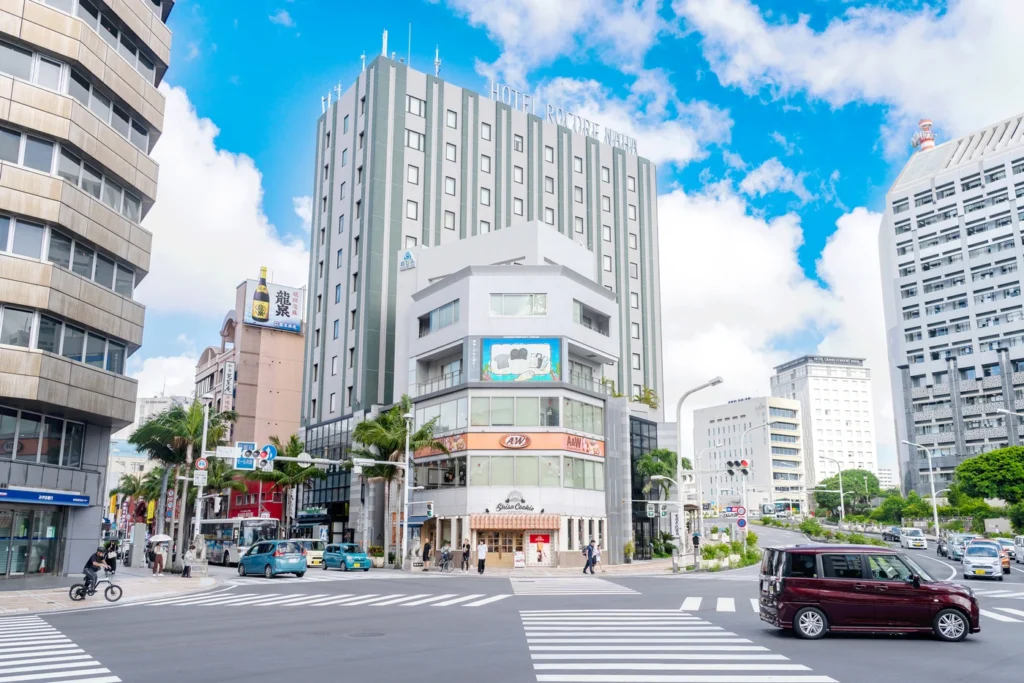 June 10, 2025, Okinawa Weather Entrance of Kokusai Street A&W in front of Prefectural Office