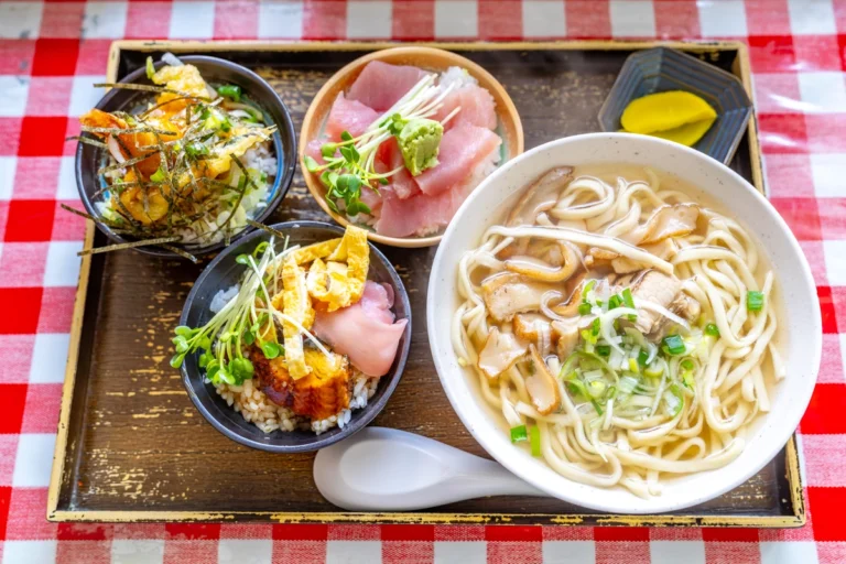 迷你盖饭荞麦面套餐