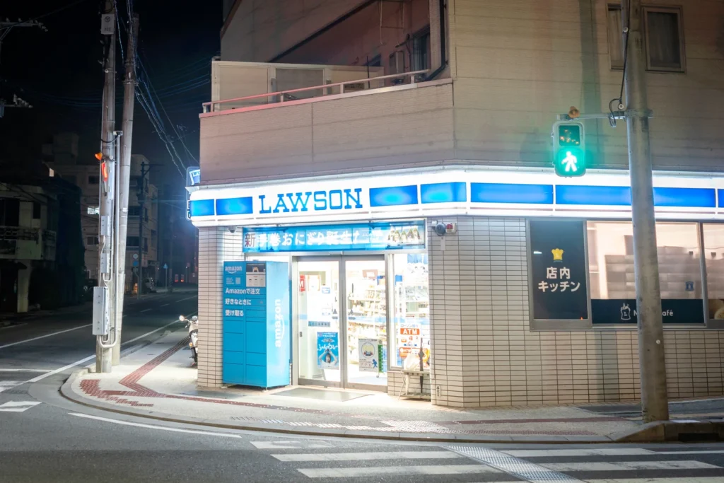 7월 오키나와 날씨 17일 자정 로손 편의점