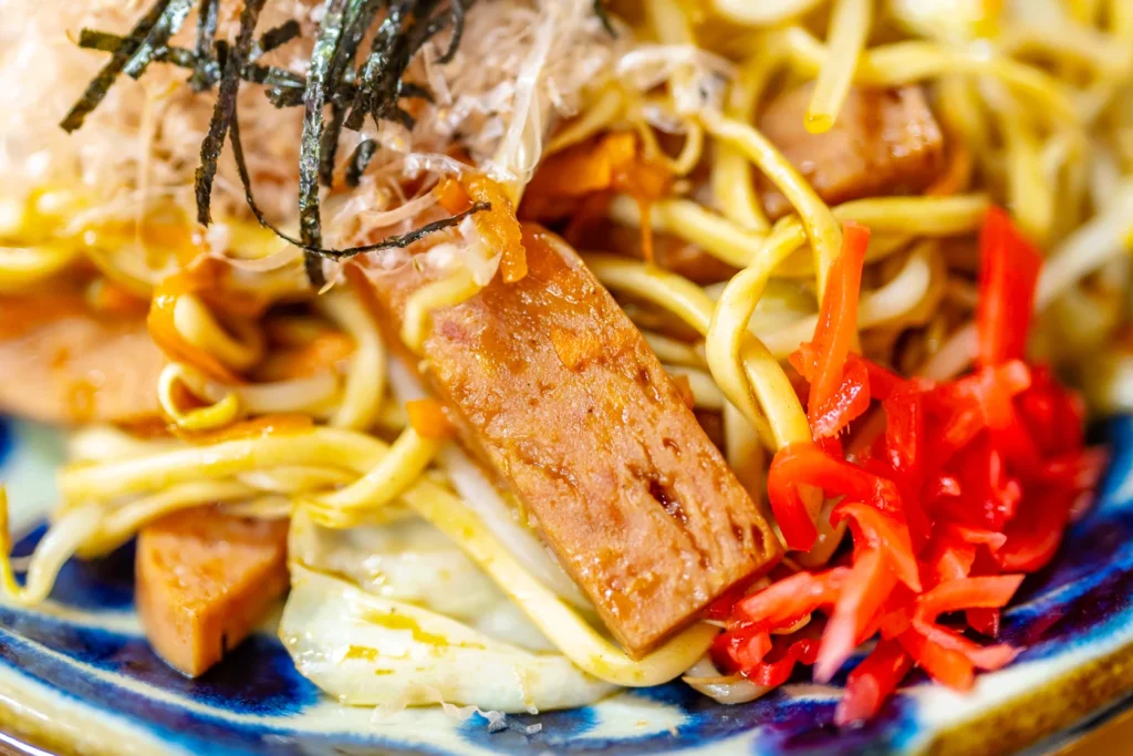 오키나와 맛집 야키소바의 스팸
