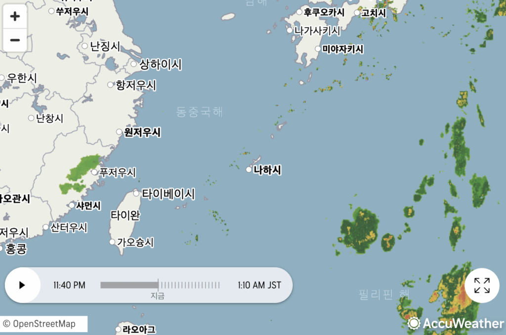 2025년 7월 15일 기상 레이더