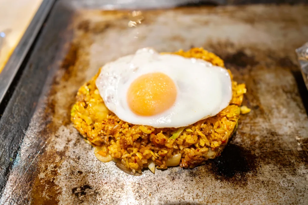 오키나와 맛집 이치겐야 완성된 김치 볶음밥