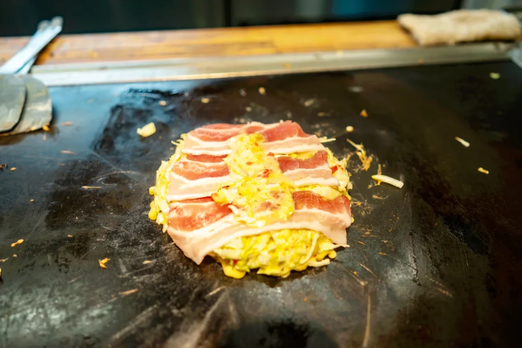 오키나와 맛집 이치겐야 오코노미야끼 내부 토핑