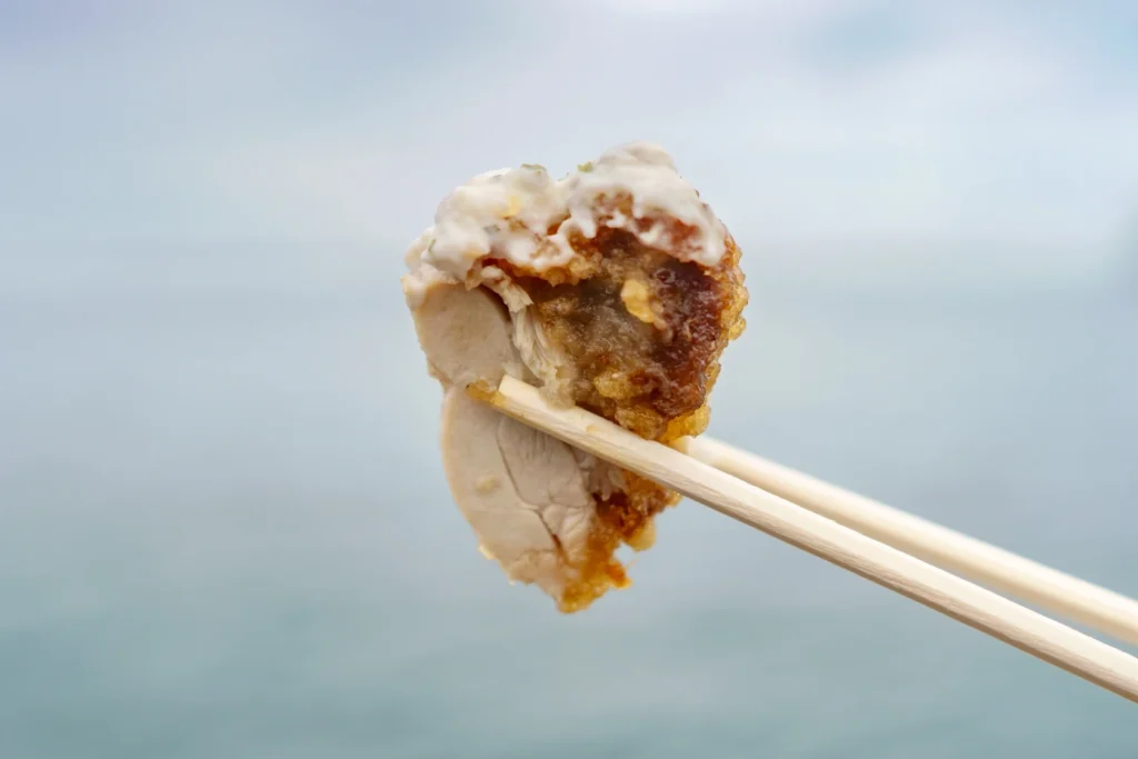 오키나와 맛집 가라아게 진카라 바다 앞에서 치킨 난반돈 자세한 모습