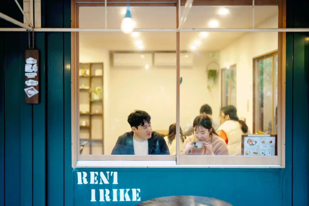 오키나와 스냅 카페에서 마무리
