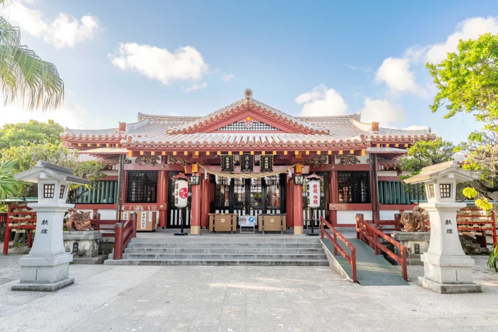 2025년 8월 3일 오키나와 날씨 나미노우에 신사 관광객은 적은편