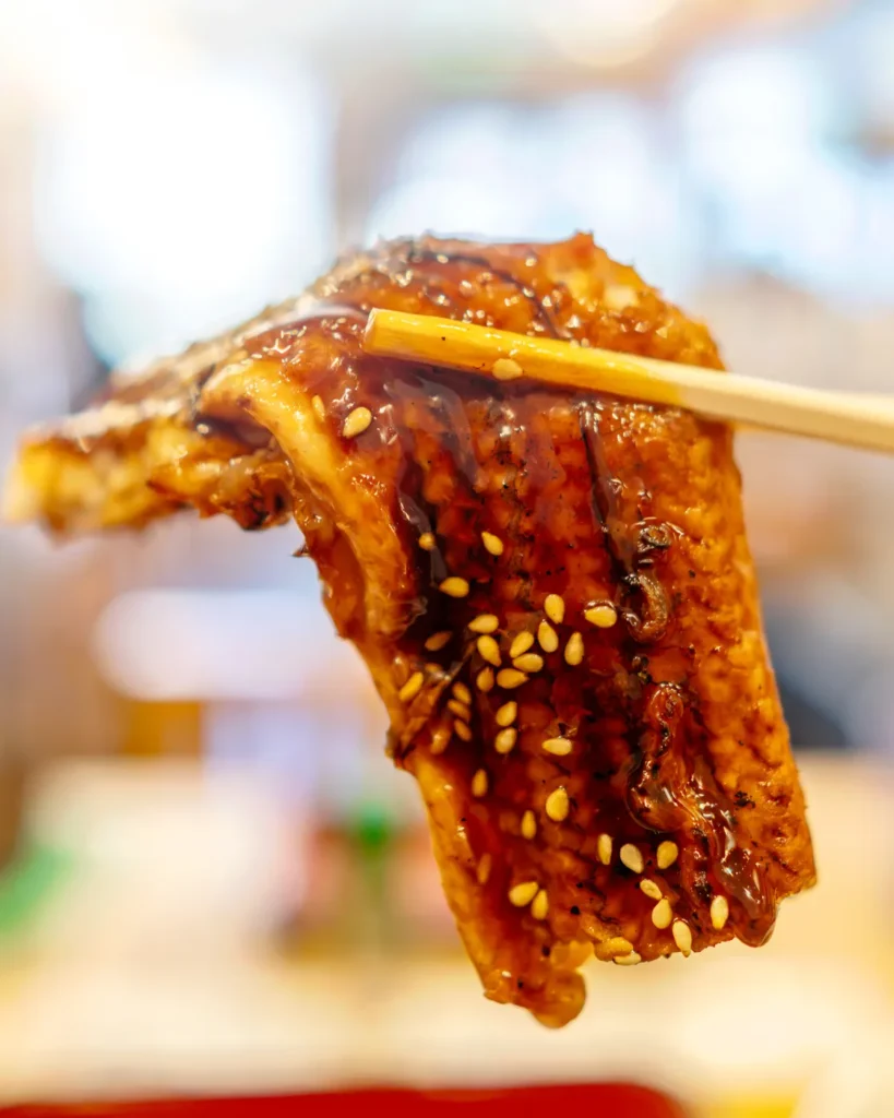 沖繩美食 生蕎麥中村 鰻魚的詳細照片