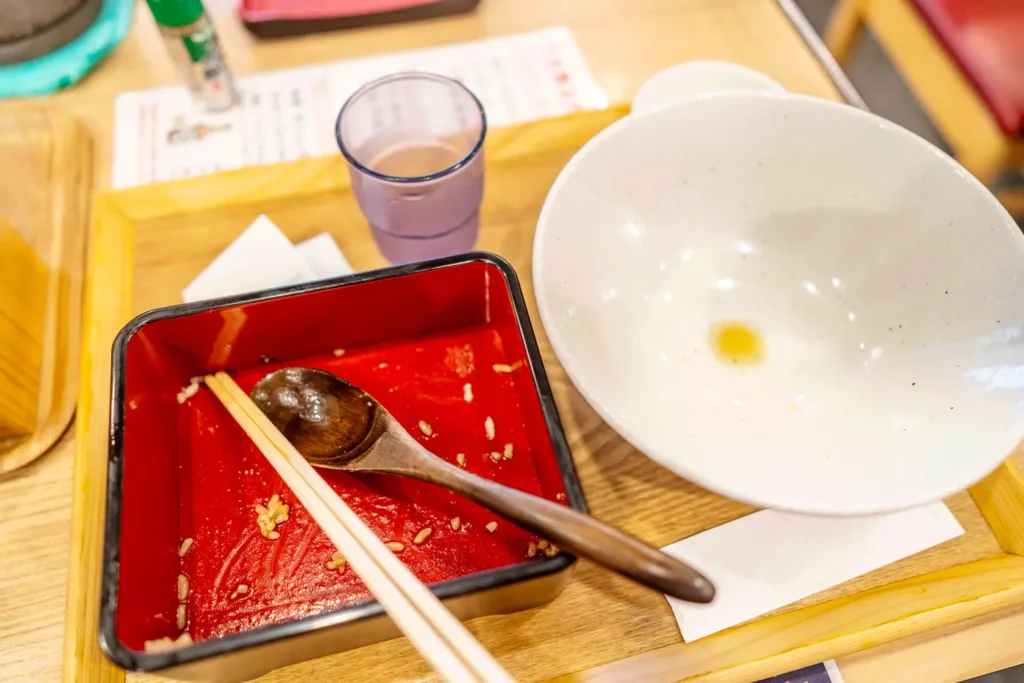 沖繩美食 生蕎麥中村 吃完的樣子