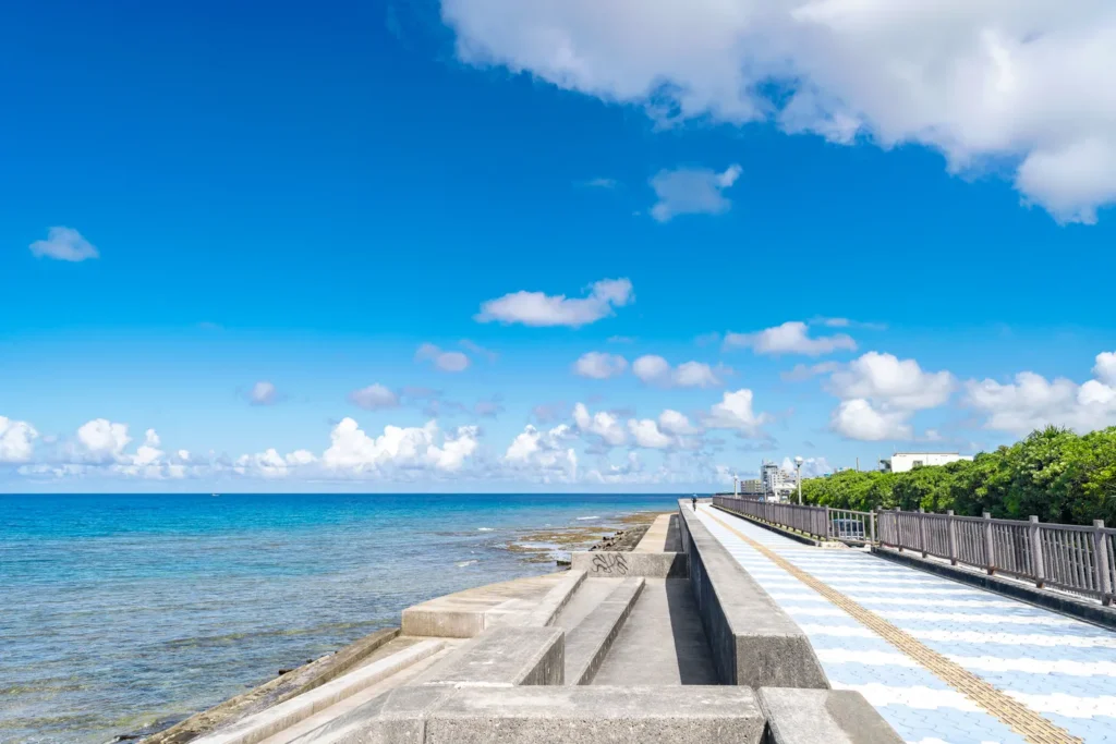 The weather in Okinawa on 3rd September 2025 at Miyagi Beach was bustling with many children.