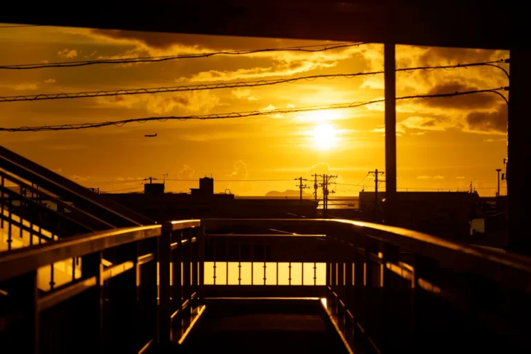 The Sunset in Okinawa's September Weather