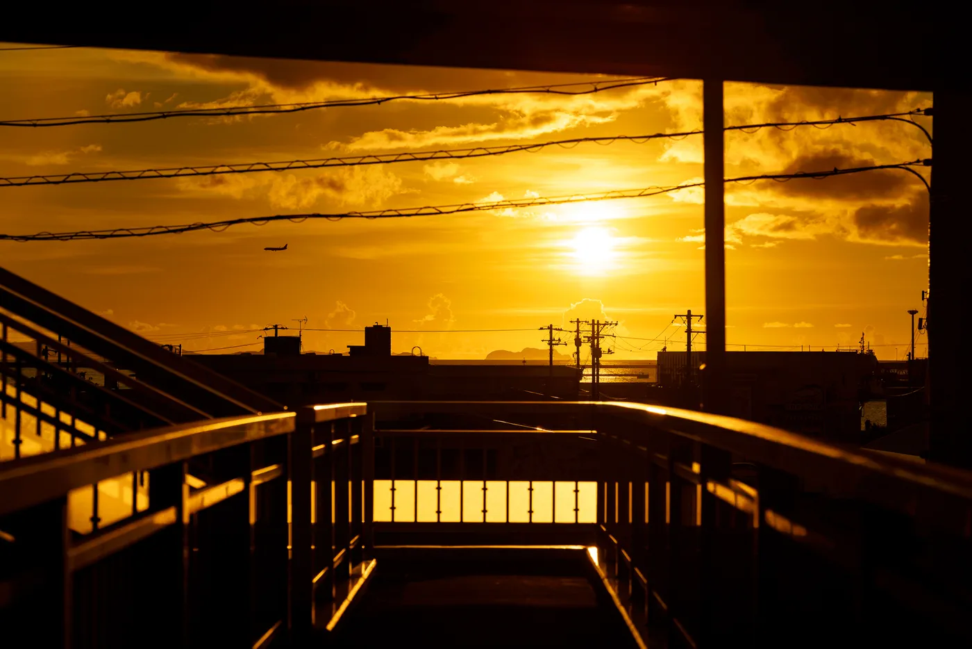 The Sunset in Okinawa's September Weather