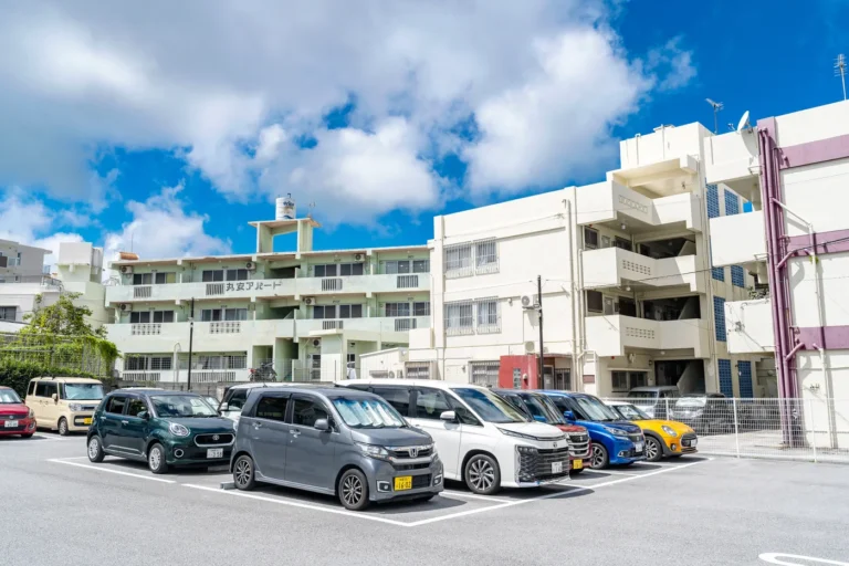The blue sky of southern Okinawa in the morning