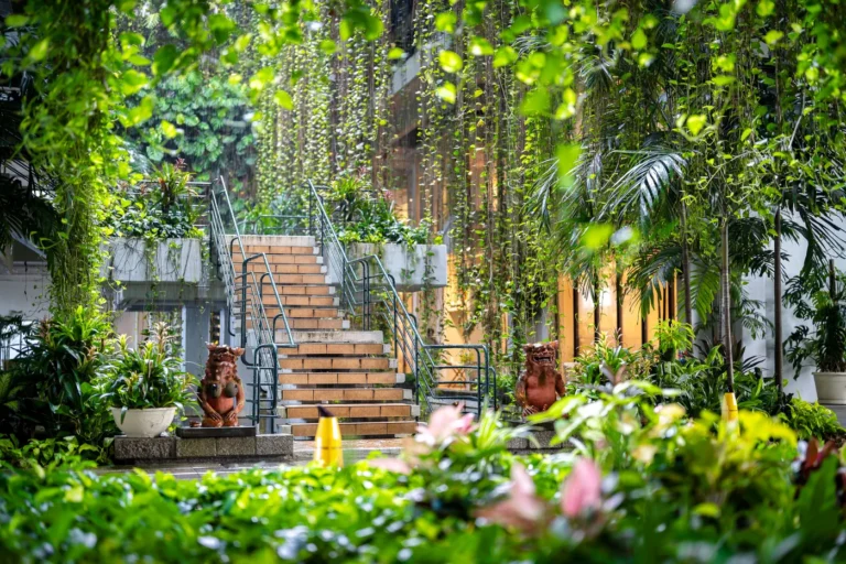 Staircase in the Inner Garden of Palace in Moon Beach