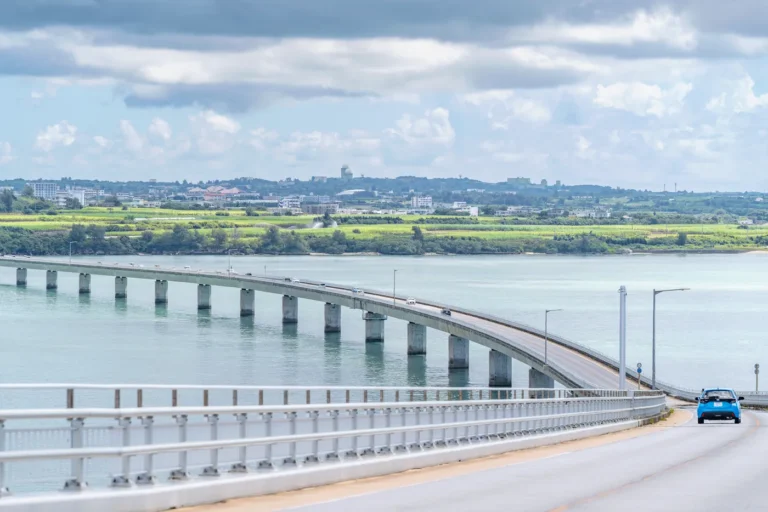 View of Miyakojima taken from Irabu Bridge