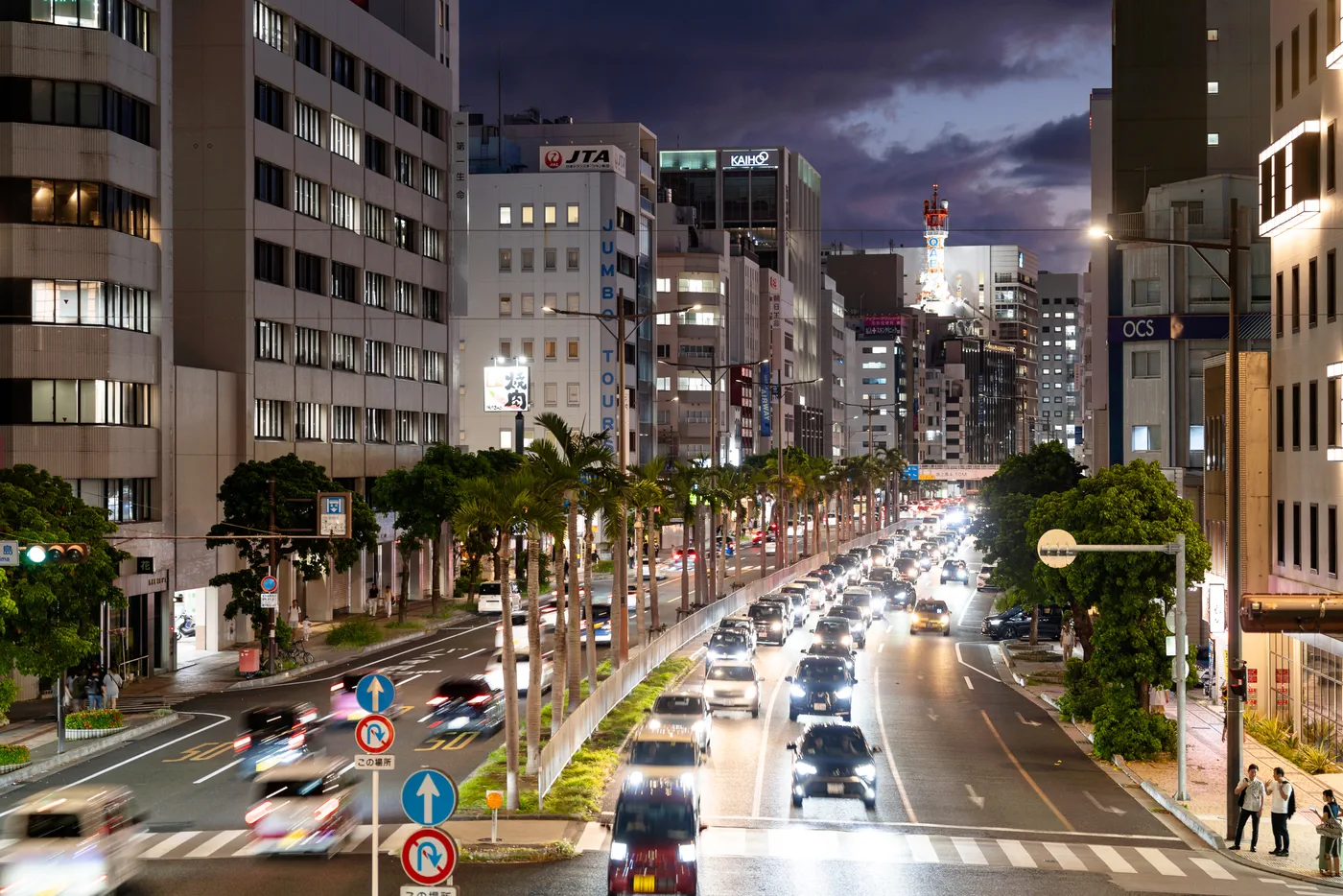Sunset on Route 58 in Okinawa