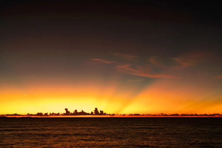 Okinawa weather on 5th October 2025, magic hour time after sunset