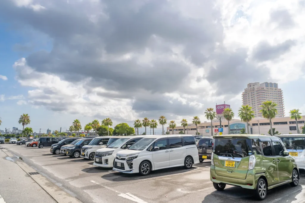 오후 미하마 공영 주차장