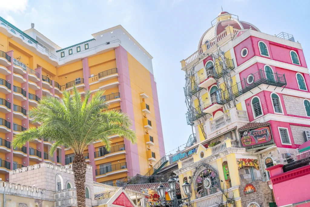 데포 아일랜드 구름 없이 뜨거운 오후