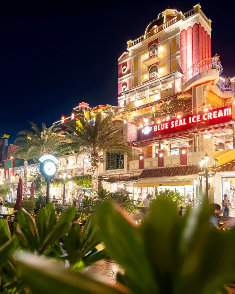 야간 데포 아일랜드의 모습