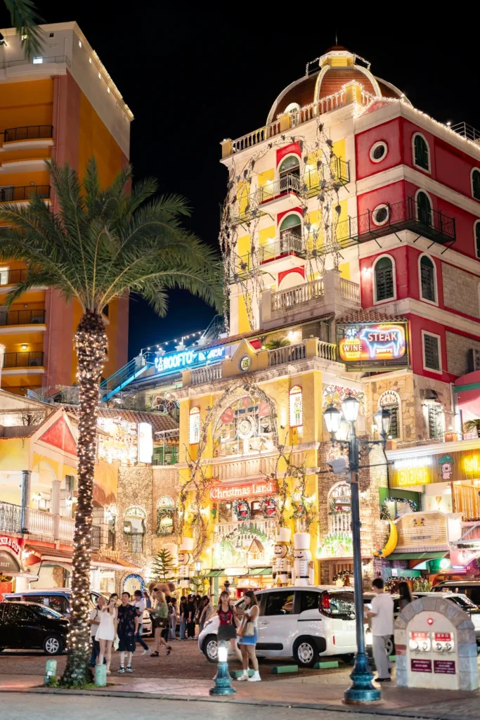 데포 아일랜드 밤의 모습