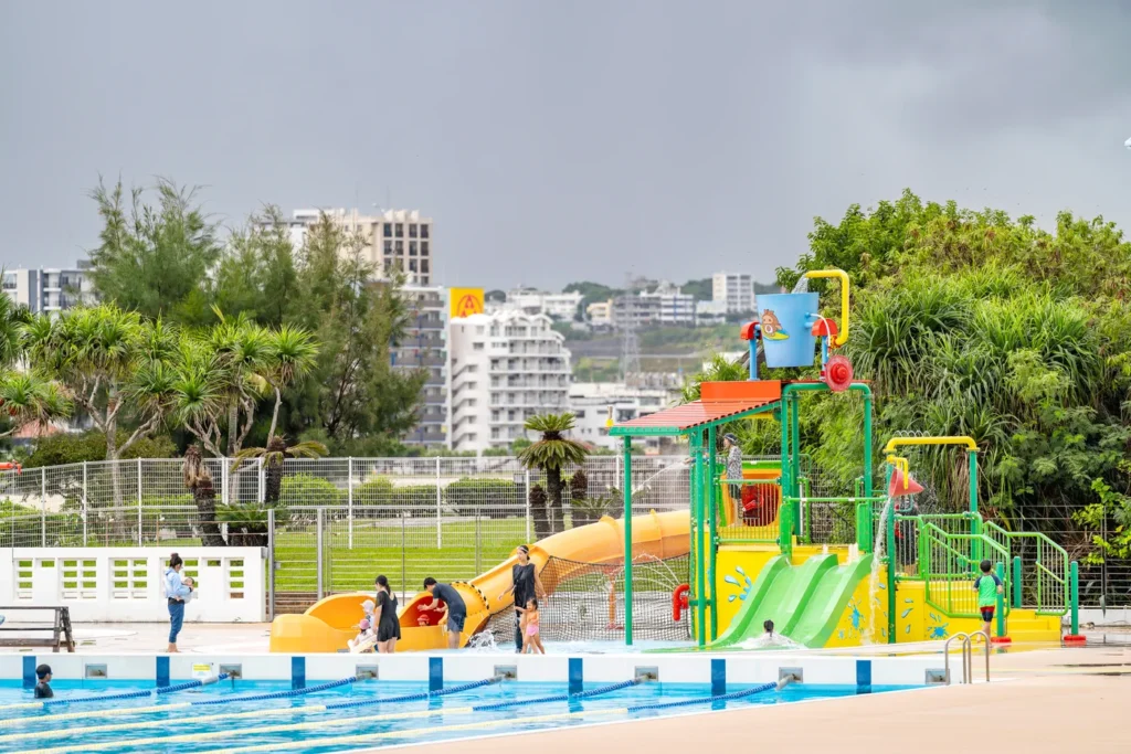 아메리칸 빌리지 수영장의 모습