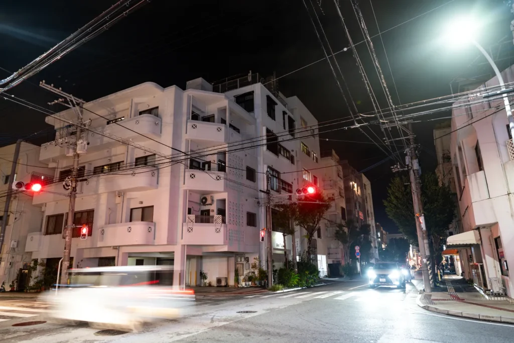 비가 그치고 흐린 오키나와