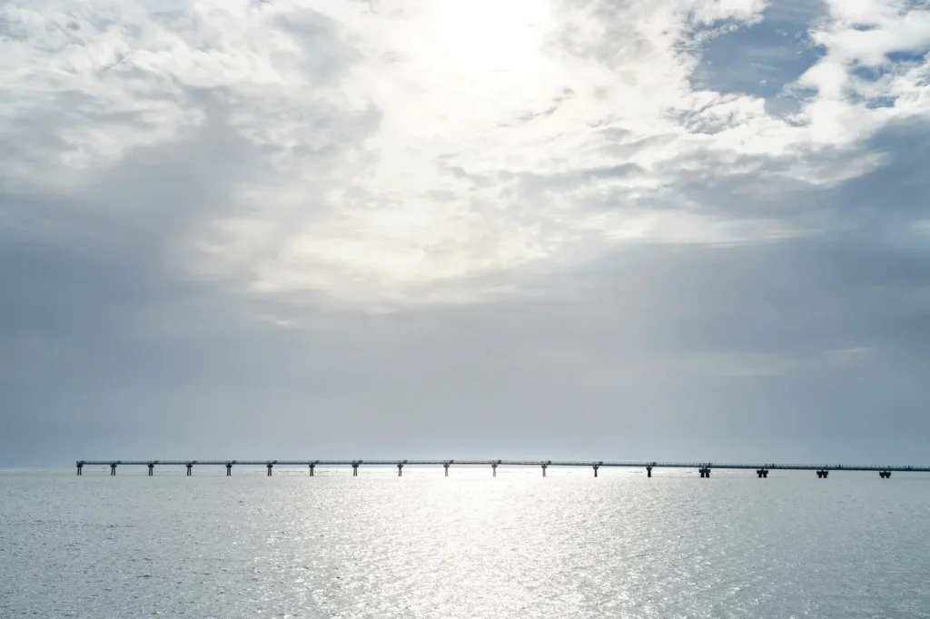 우미카지 테라스 앞바다 모습