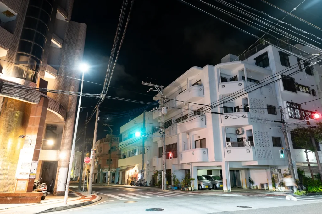 저녁 미에바시의 모습