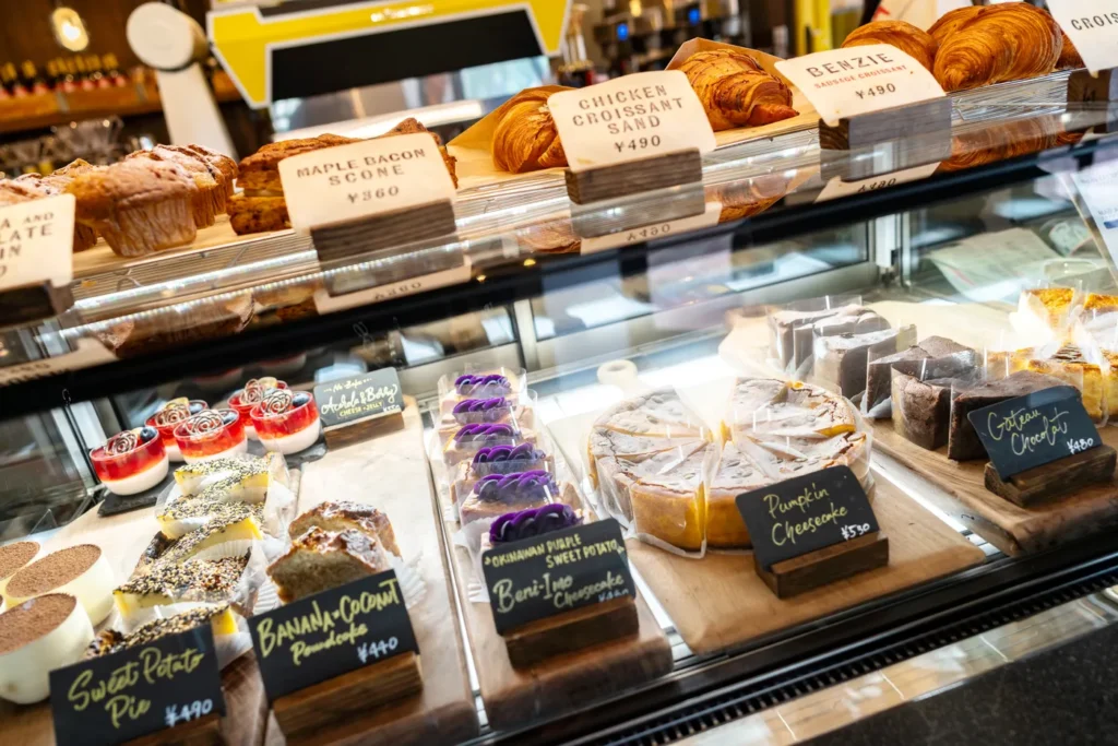 지바고 커피 케익과 빵 메뉴