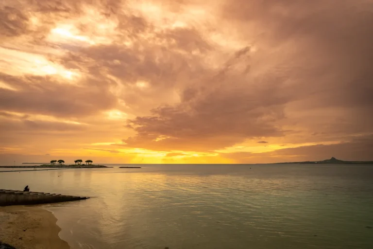 Okinawa Weather 30th October 2025 Sunset at Bisezaki