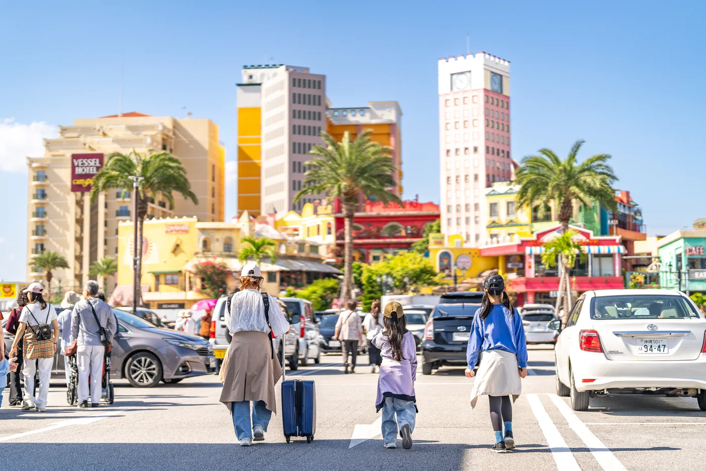 A family on Defoe Island wearing long clothes