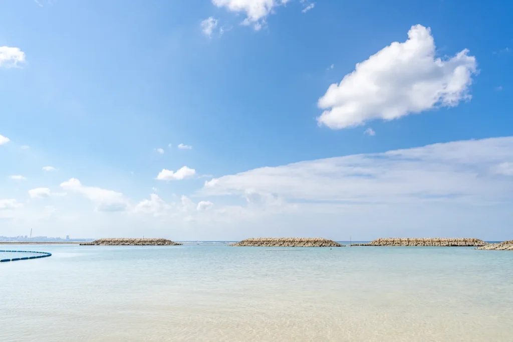 선셋 비치의 모습