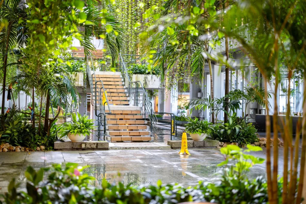 문비치 호텔 내부의 모습