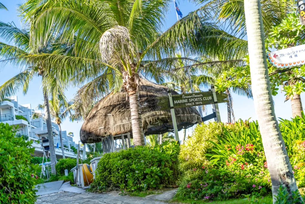 문비치 리조트 내부의 모습