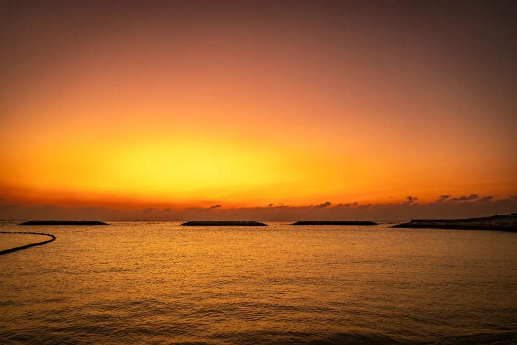 Evening Magic Hour Sunset Beach