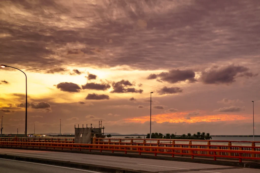 매직아워 흐려지는 모습