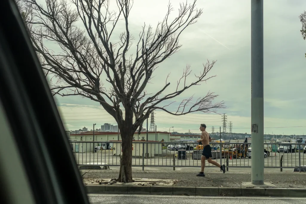 오키나와 후텐마 일대 흐린 모습