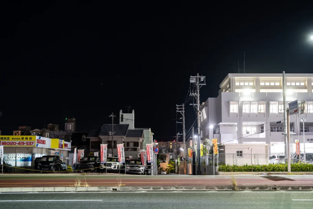 야간 우라소에 지역