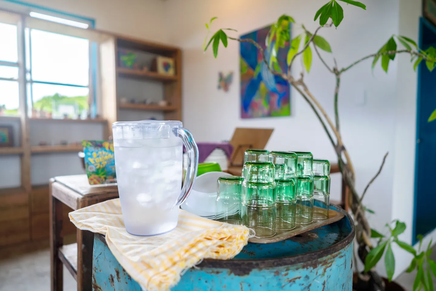 Water is self-serve.