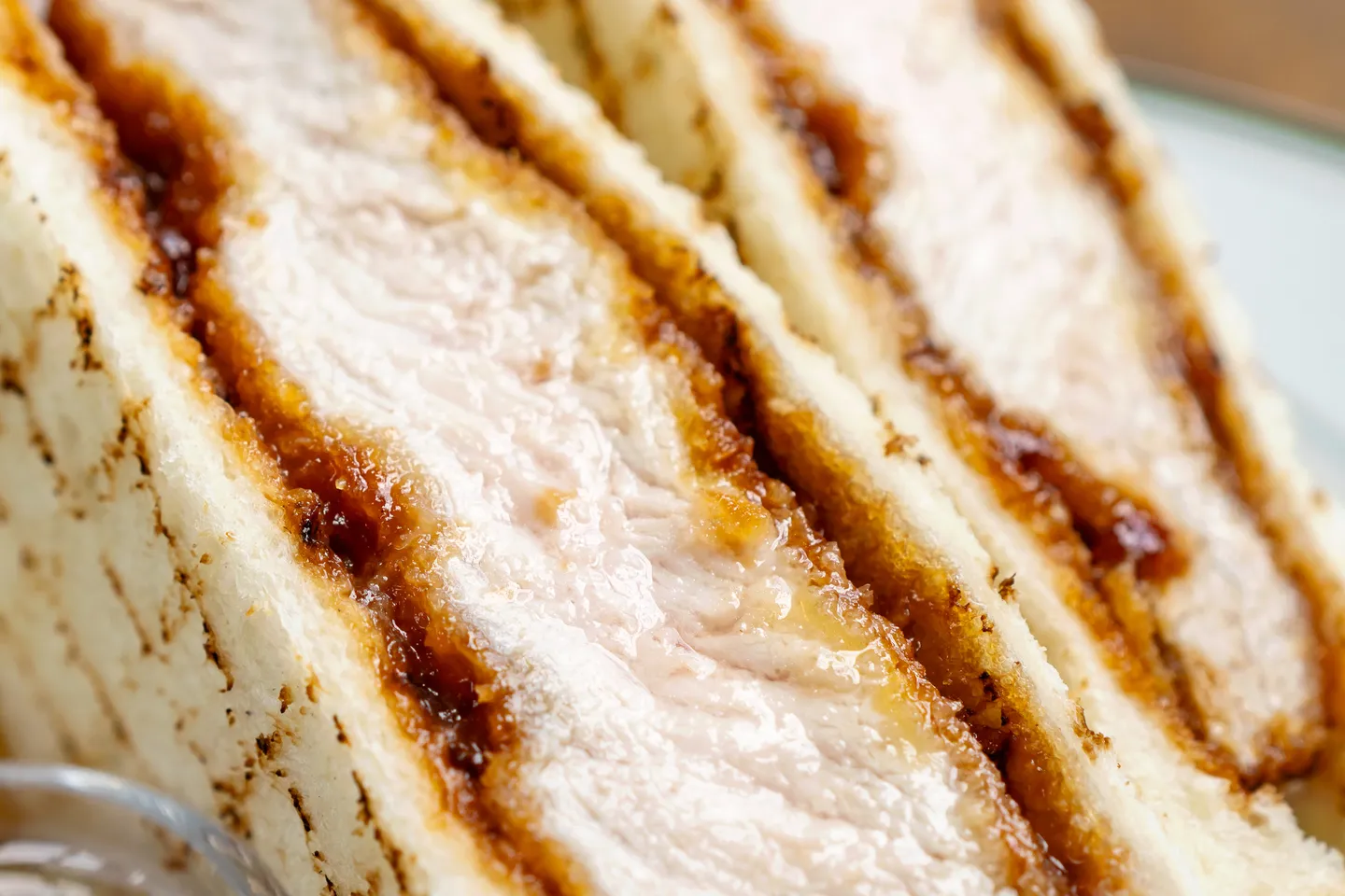 Black pork sandwich details