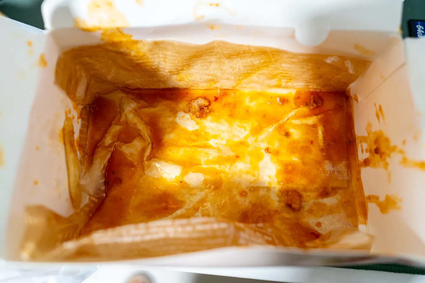 Die leere Schüssel nach dem Essen
