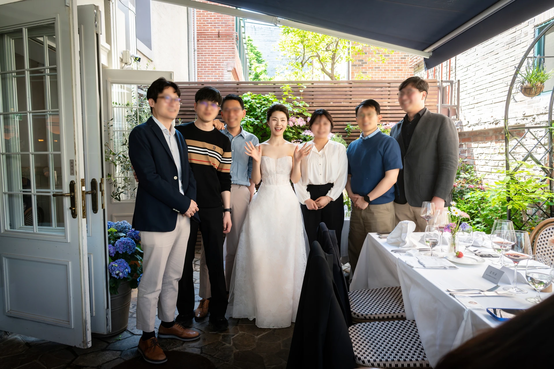 직장 동료와의 원판 사진은 따로 없고 이런식으로 촬영을 한다